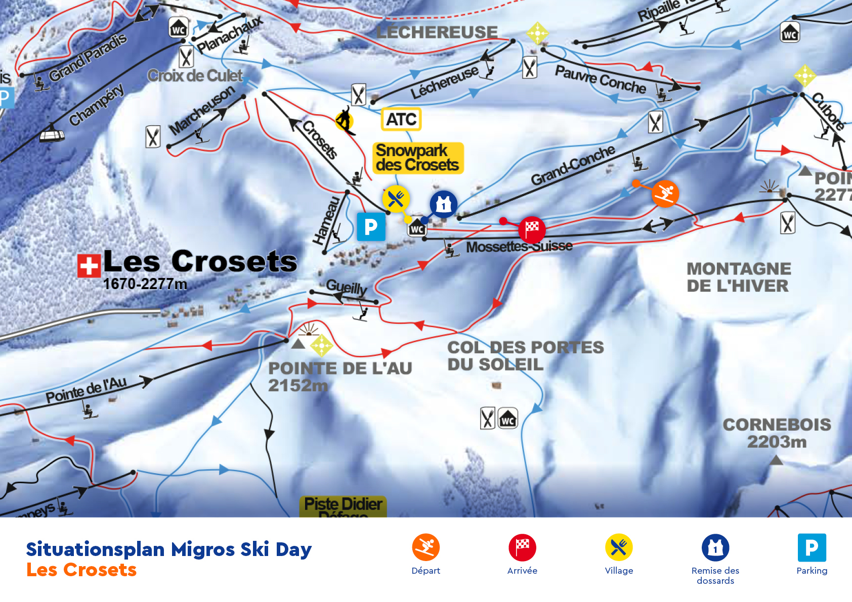 Situationsplan Les Crosets